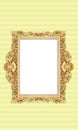 Classic Retro Old Gold Photo or Painting Frame in Various Isolated Background 73