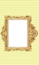 Classic Retro Old Gold Photo or Painting Frame in Various Isolated Background 75