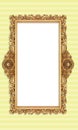 Classic Retro Old Gold Photo or Painting Frame in Various Isolated Background 80