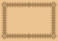 Classic retro style horizontal diploma/certificate frame size A4