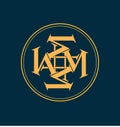 Classic and retro monogram logo