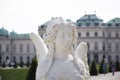 Classic retro vintage antique art statue for Austrians people and foreign travelers travel visit in garden of Belvedere Palace or Royalty Free Stock Photo