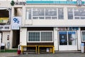 Classic retro vintage building of Dental Clinic for korean people use service take care treat treatment teeth and oral cavity