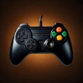 Classic retro vintage game controller - ai generated image Royalty Free Stock Photo