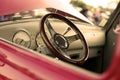 Classic retro vintage red car Royalty Free Stock Photo
