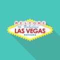 Classic retro Welcome to Las Vegas sign Royalty Free Stock Photo