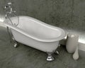 Classic roll top bath Royalty Free Stock Photo