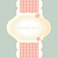 Classic romantic invitation design. vector