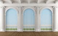 Classic room with colonnade