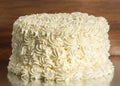 Classic Rosette Sponge Cake Royalty Free Stock Photo