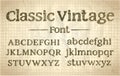 Classic rough vintage font, typography lettering, old style alphabet Royalty Free Stock Photo