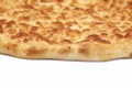 Classic Round Cheese Pie Or Quatrro Formaggi Pizza, White Isola Royalty Free Stock Photo