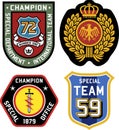 Classic royal emblem badge