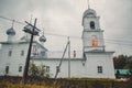 Classic Russian church with five domes