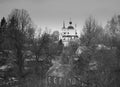 Classic Russian temple architecture background hd Royalty Free Stock Photo