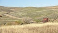 Classic rusted barn on a farm in Idaho