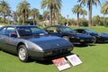 Classic 80s ferrari sports car with others Royalty Free Stock Photo