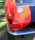 Classic 1950s italian sports car rear