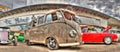 Classic 1960s Kombi van Royalty Free Stock Photo