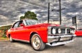 Classic 1970s Australian Ford Falcon 351 GT Royalty Free Stock Photo