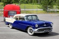 Classic Oldsmobile Super 88 Pulling Camper Trailer