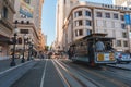 Historic San Francisco Cable Car and Classic City Street