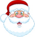 Classic Santa Claus Face Portrait Cartoon Character Royalty Free Stock Photo