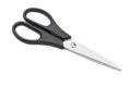 Classic scissors simple metal black model on white background