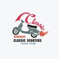 Classic scooter Royalty Free Stock Photo
