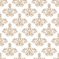 Classic Seamless Fine Pattern With Arabesques