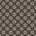 Classic seamless geometric pattern in white and brown color. Royalty Free Stock Photo