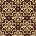 Classic Seamless Vector Fine Pattern With Arabesques