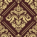 Classic Seamless Vector Fine Pattern With Arabesques