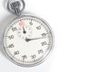 Classic 60 second stopwatch on white background