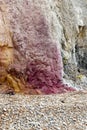 Alum Bay Isle of Wight, England, coloured cliffs.