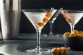 Classic Shaken Dry Vodka Martini Royalty Free Stock Photo