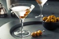 Classic Shaken Dry Vodka Martini Royalty Free Stock Photo