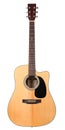 Classic shape western acoustic guitar Royalty Free Stock Photo
