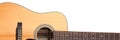 Classic shape western acoustic guitar Royalty Free Stock Photo