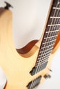 Classic shape wooden electric guitar with rosewood neck