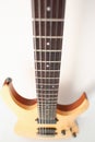 Classic shape wooden electric guitar with rosewood neck