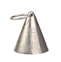 Classic silver bell on a white