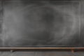 Classic simplicity an empty black chalkboard with clean, versatile surface