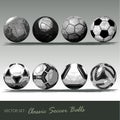 Classic soccer balls