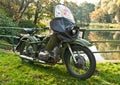 Classic Soviet motorcycle M-72 Royalty Free Stock Photo