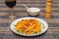 Classic spagetti bolognese Royalty Free Stock Photo