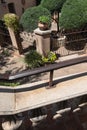 Architectural and landscape details, Tlaquepaque in Sedona, Arizona Royalty Free Stock Photo