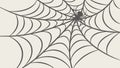 Classic Spiderweb Illustration, Intricate Halloween Vector Design, vector design Generative AI Royalty Free Stock Photo