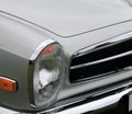 Classic sports car headlamp Royalty Free Stock Photo