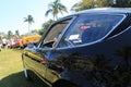 Classic sports car rear side window view Royalty Free Stock Photo